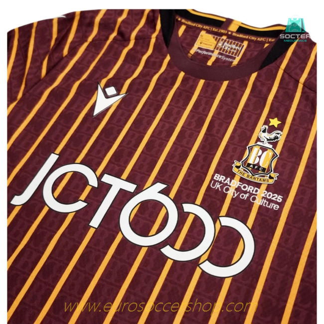 2025-2026 Bradford City Home Shirt Long Sleeve