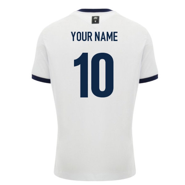 [ESK] 2026 2027 Scotland Rugby Ath Cotton Shirt Name) Kit T (White) (Your