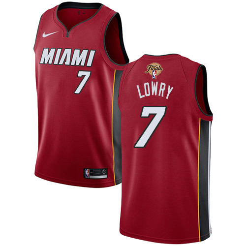 MIA Red Nike N. Heat #7 NBA Jersey Basketball Jersey Game Day Wear