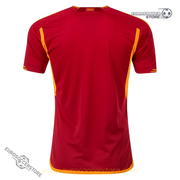 AS Roma's 23-24 Home Kit with New RIYADH Sponsorship
