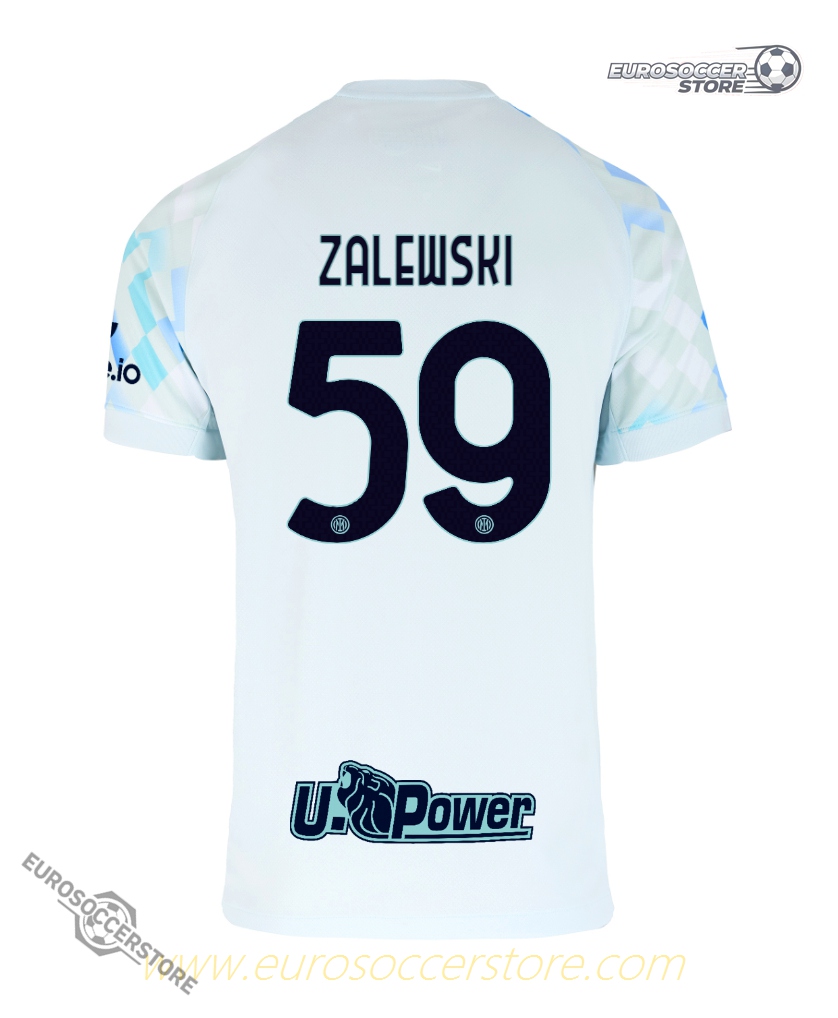 Inter Milan's 25-26 Away Jersey with ZALEWSKI 59 Printing