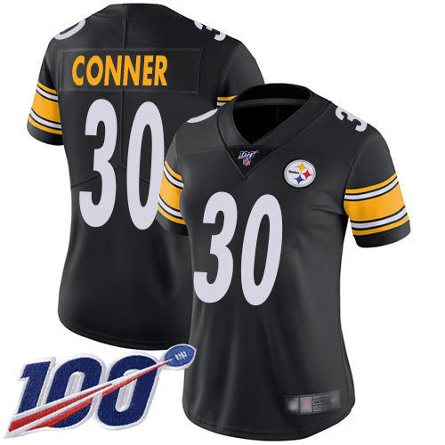 NFL P S Steelers #30 James Conner Limited Black Jersey - Fan Favorite