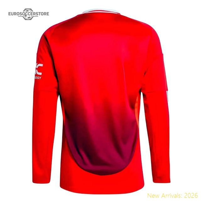 2024-2025 Man Utd Long Sleeve Home Shirt (vnistelrooy 10)