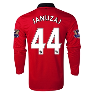 13-14 Manchester United 44 JANUZAJ Home Long Sleeve Jersey Shirt -