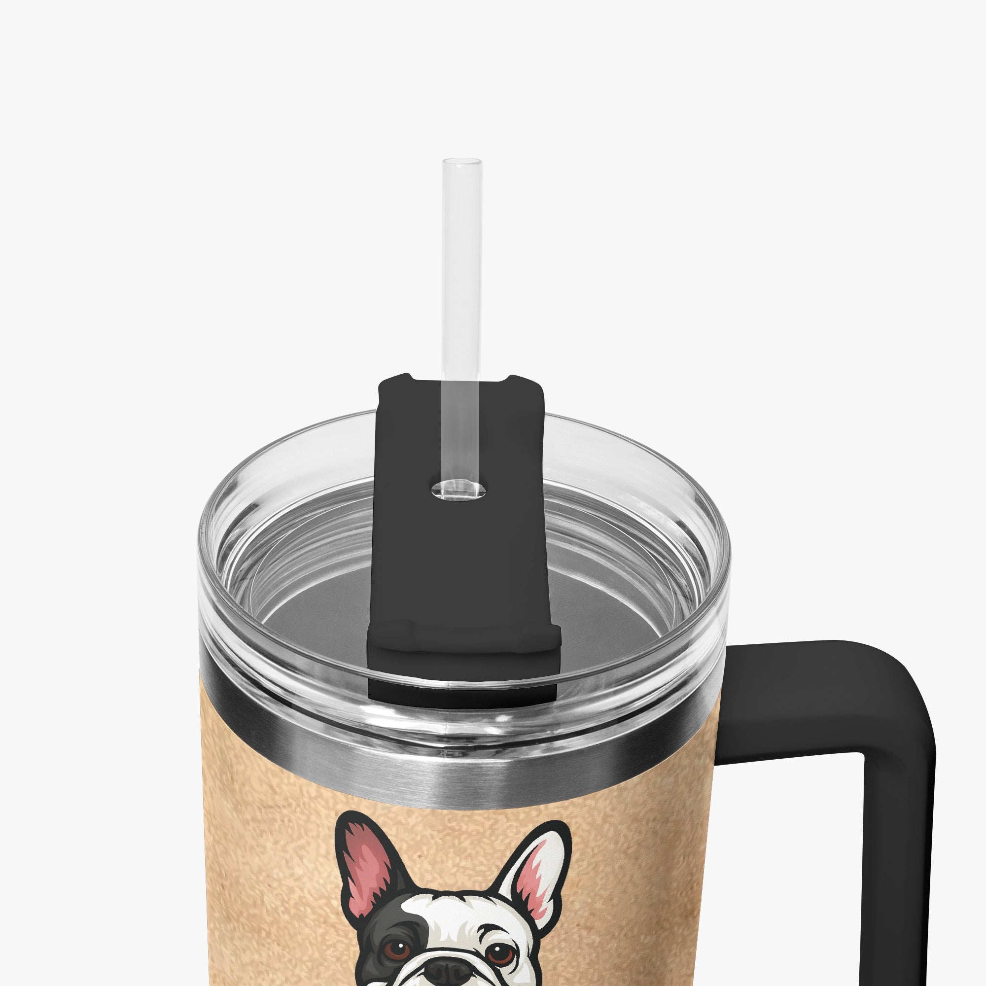 French Bulldog Kate Personalized Car Tumbler Cup Essential Dog Supply