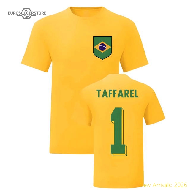 Taffarel Brazil National Hero Tee\'s (Yellow)