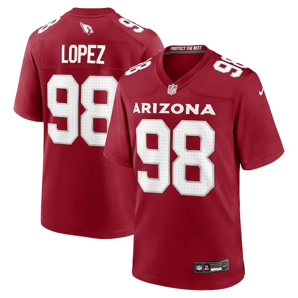 None Roy Lopez Game Jersey - Cardinal | NFL Player Jersey | NFL Footba