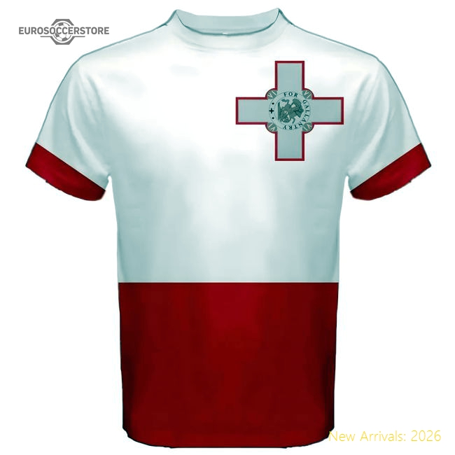Malta Maltese Flag Sublimated Sports Match Replica Jersey