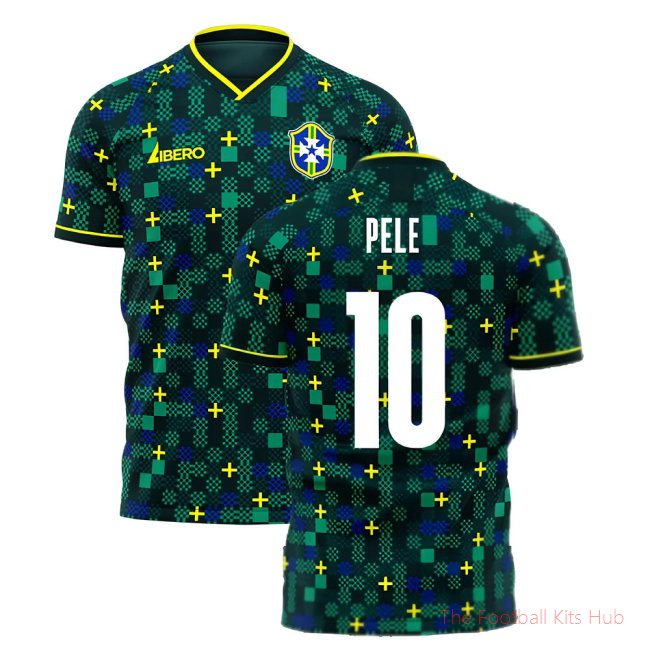 Brazil 2025-2026 Third Concept Football Kit (Libero) (PELE 10)
