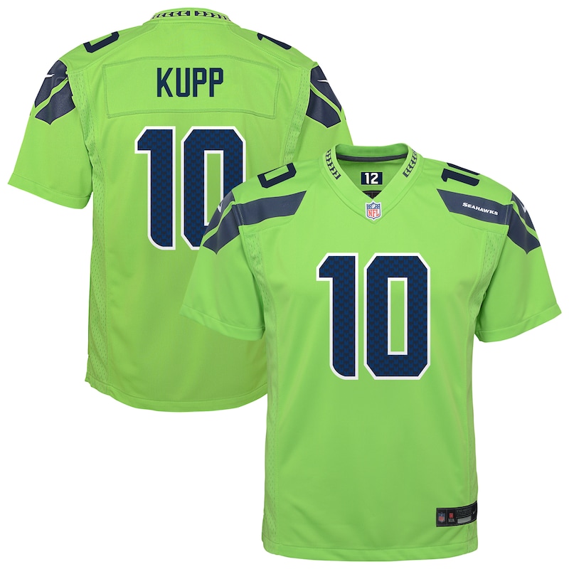 None Cooper Kupp Record-Breaker SEA Seahawks Top-Grade Jersey