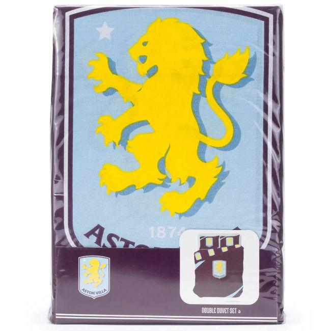 Aston Villa Verified Aston Villa FC Double Duvet Set Perfect Fit