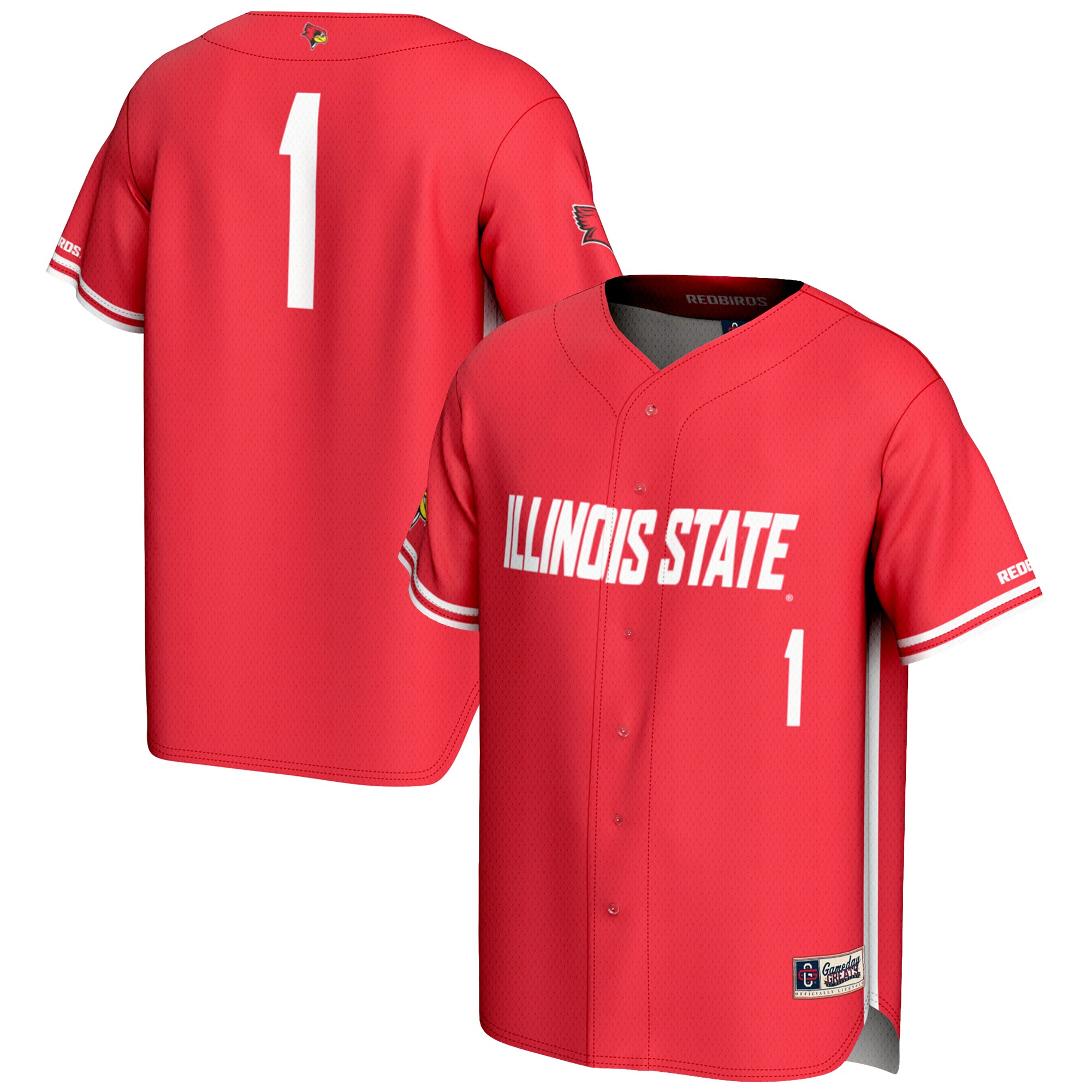 [DDG] Illinois State Redbirds GameDay Greats Lightweight Baseball Jersey - Red