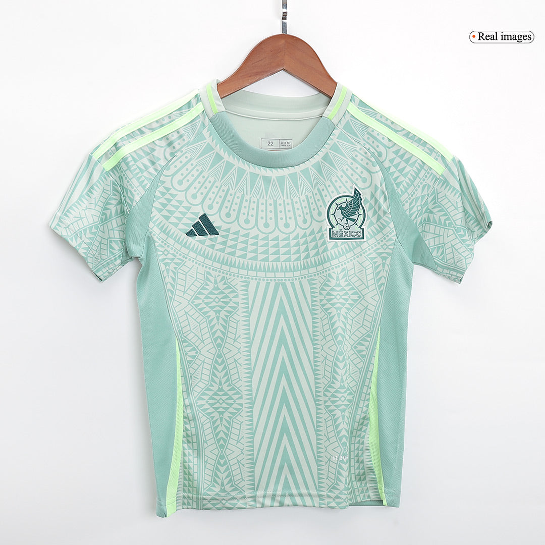 Kid's Mexico Away Jerseys Kit(Jersey+Shorts) Copa Am¨¦rica 2024Authent