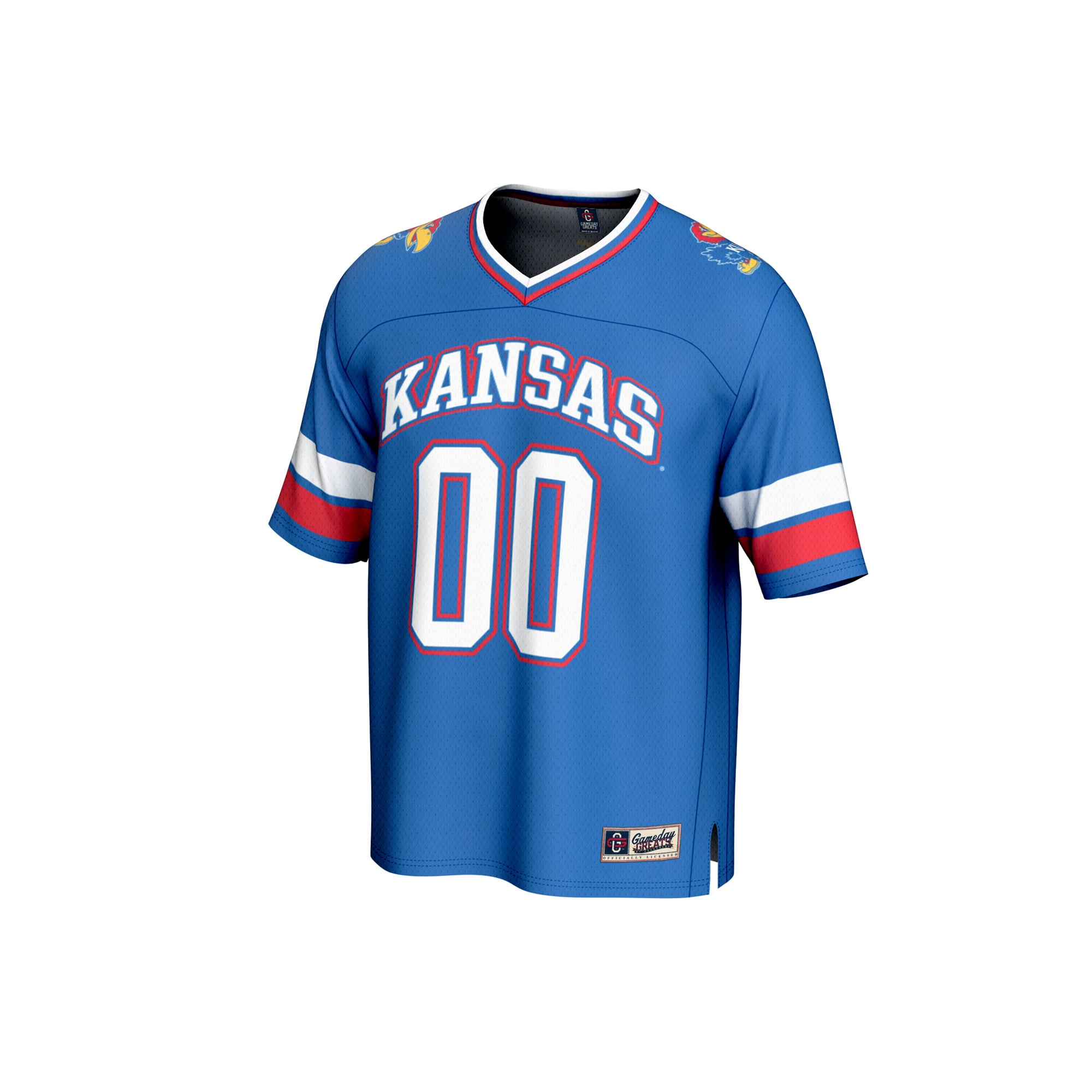 Kansas Jayhawks GameDay Greats Youth NIL Pick-A-Player Football Fashion Jersey - Royal