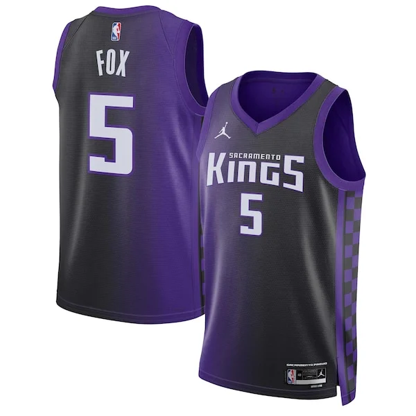 De'Aaron Fox SAC Championship Swingman Jersey - Team Colors