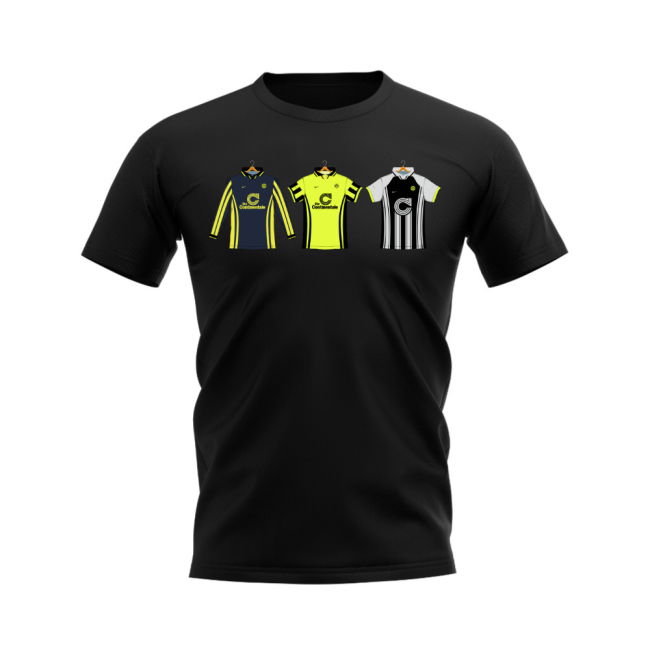 Dortmund 1996-1997 Retro Shirt T-shirt (Black) (Bellingham 22)