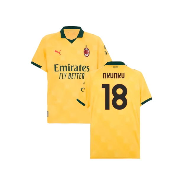 2025-2026 AC Milan Third Affordable Shirt (Nkunku 18) Lightweight