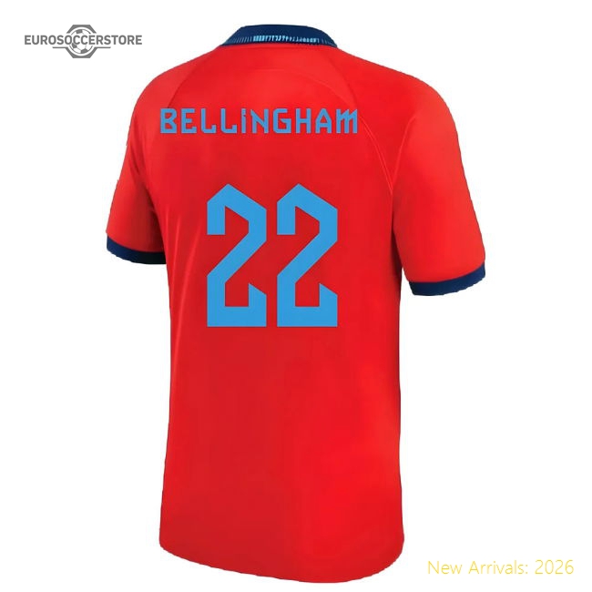 England 2022-2023 Authentic Away Jersey - Athletic Temperature-control