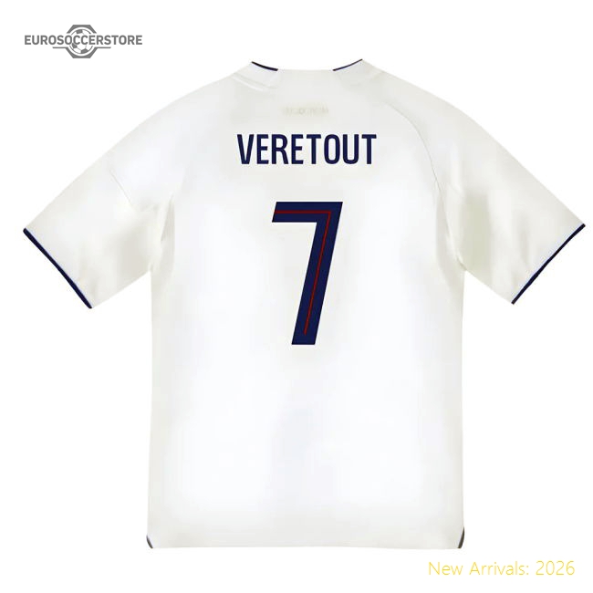 Authentic 2025-2026 Olympique Lyon Home Shirt (Kids) (Veretout 7)