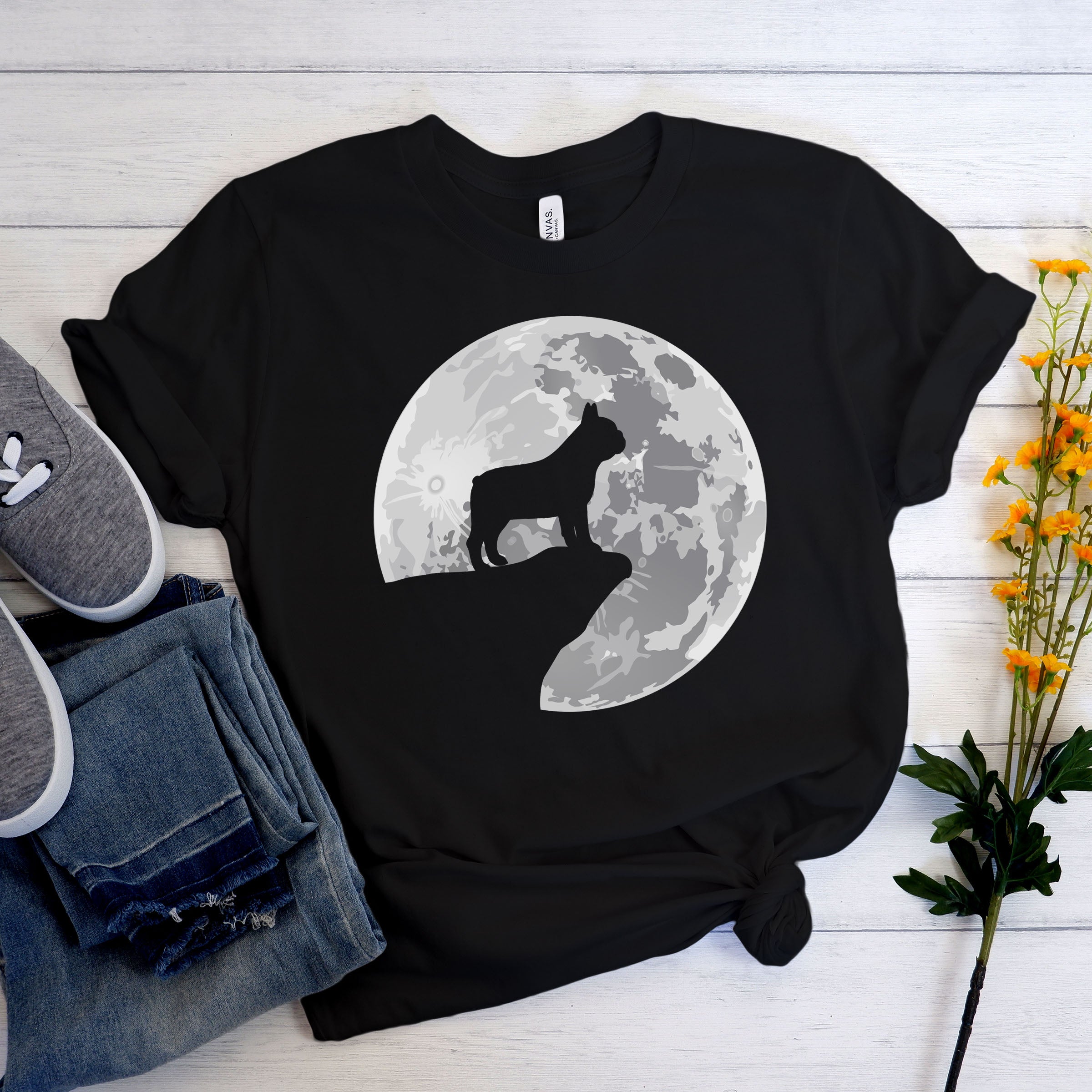 Everyday Pet-Lover Night Frenchie - Unisex T-shirt for Pet Enthusiasts