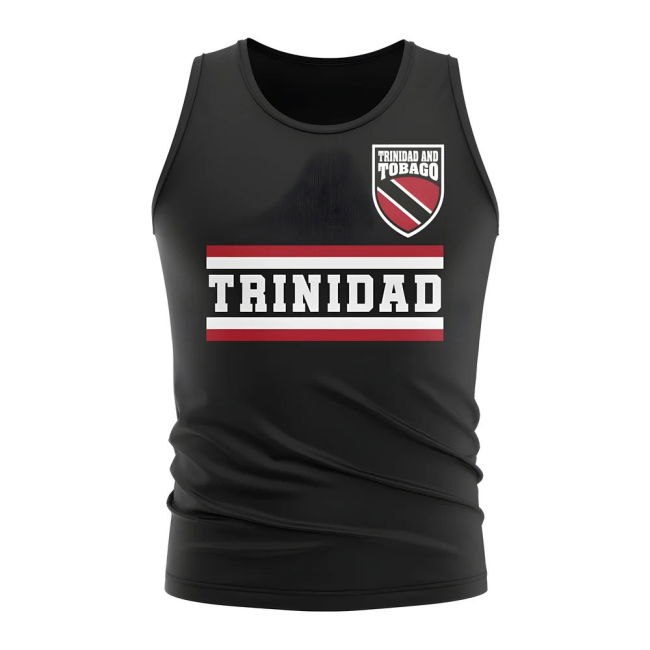 Trinidad and Tobago Core Football Country Sleeveless Tee (Black)