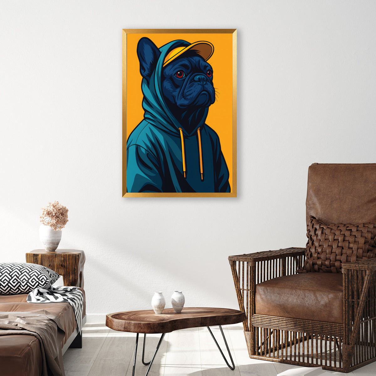 Trendy Baxter - Vertical Framed Poster • Wall Decoration for Everyday