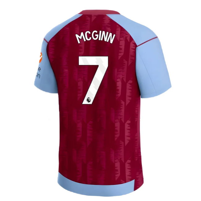 Top Tier Official Football Aston Villa Home Shirt Mcginn #7 Fresh ...