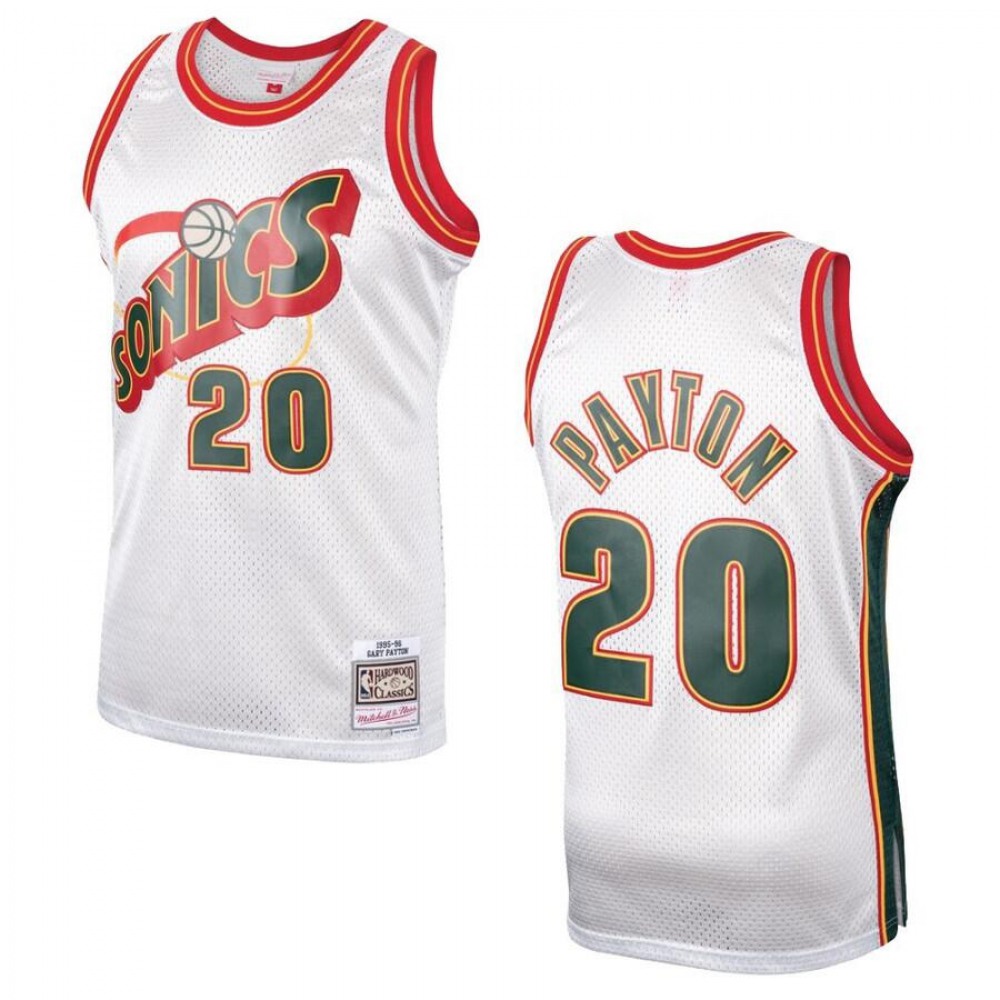 Limited Edition Men's Thunder #20 Gary White Basketball Jersey