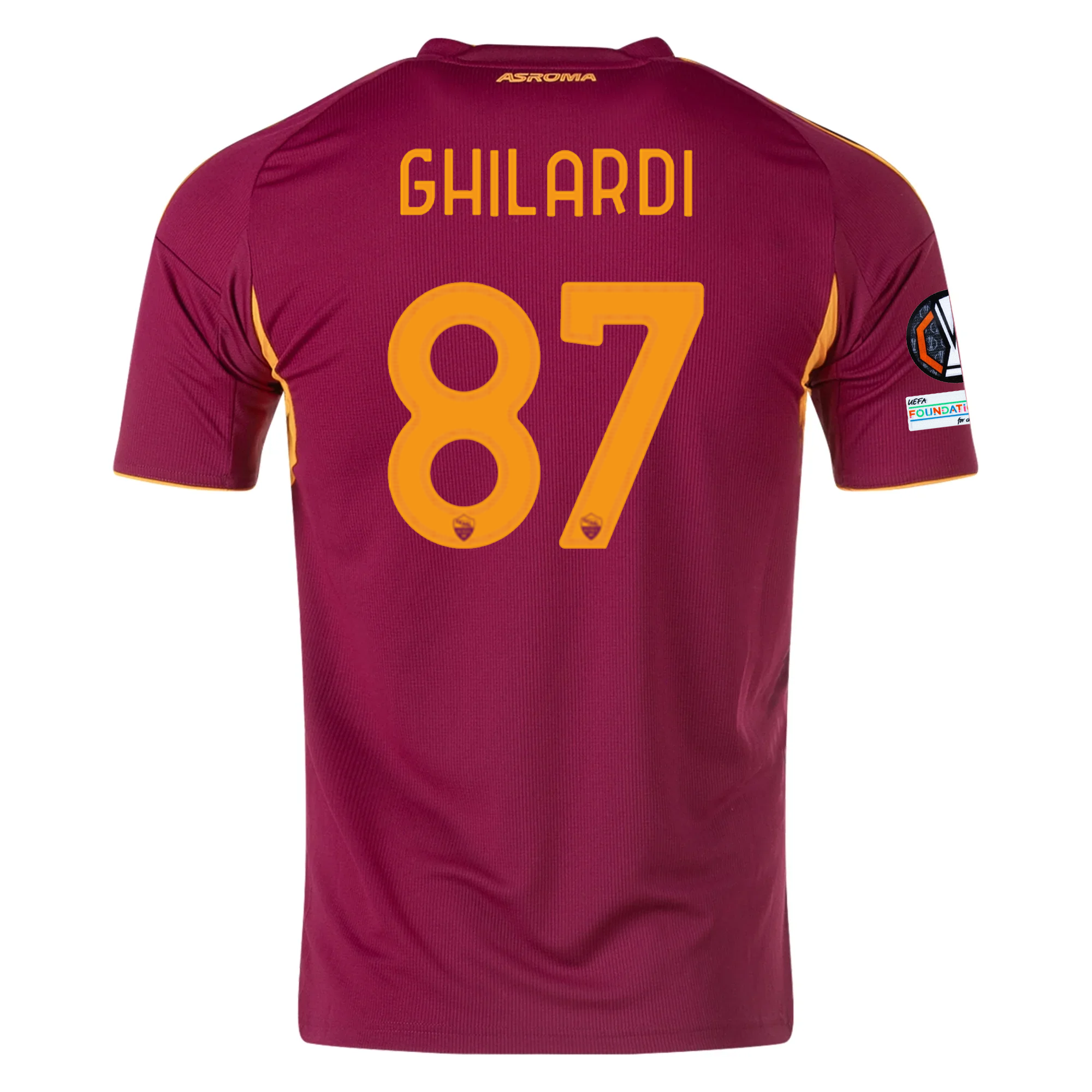 AS Roma Ghilardi 2025-2026 UEL Home Jersey – Authentic Shirt