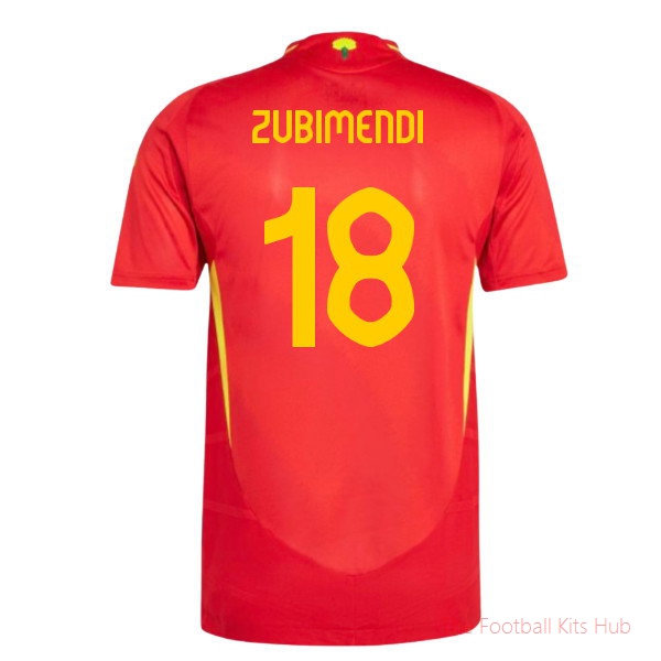 2024-2025 Spain Authentic Home Shirt (Zubimendi 18)