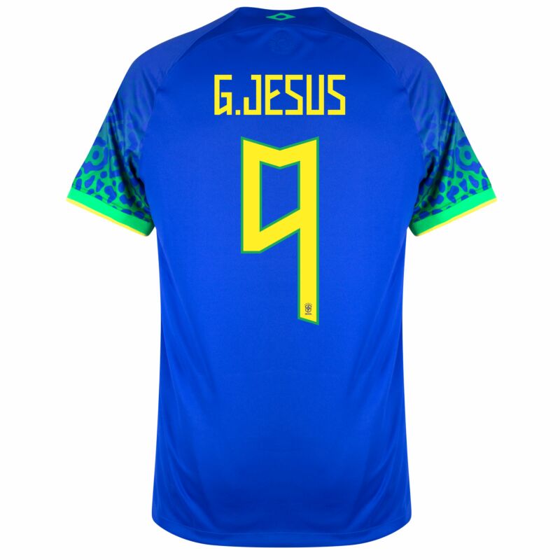BRAZIL Fan Edition AWAY WORLD CUP JERSEY 2022 G.JESUS