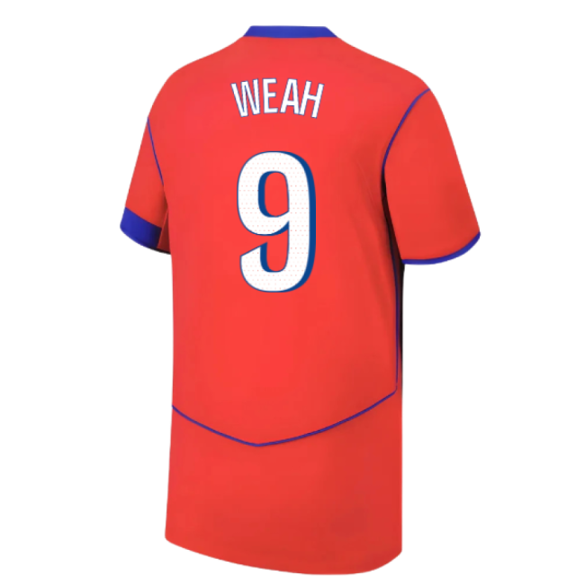 2025-2026 Psg Third Shirt (Kids) (Weah 9) Ajaccio Football Gear
