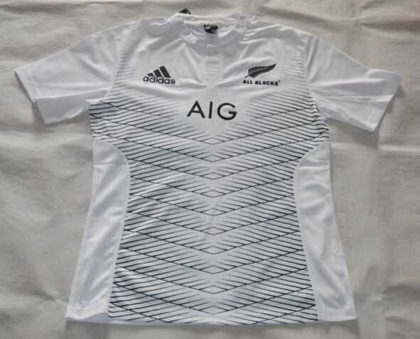Lightweight Rugby World Cup 2015 New Zealand White-Grey Shirt