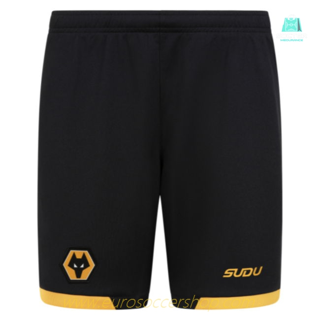 2025-2026 Wolves Home Shorts (Black) - Kids