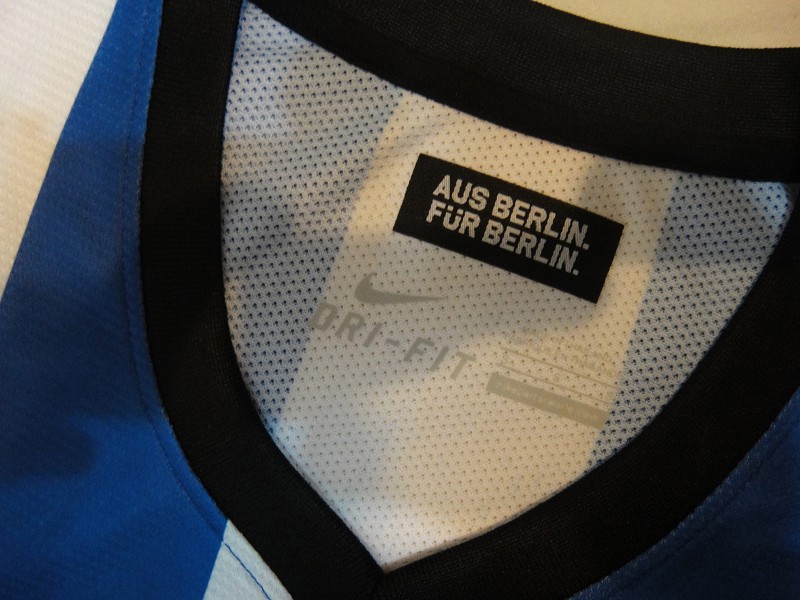 13-14 Hertha BSC Home Soccer Jersey ShirtPlayer Version - Official