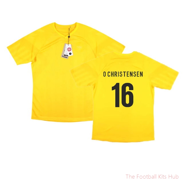2022-2023 Denmark Away Goalkeeper Jersey (Yellow) (O Christensen 16)