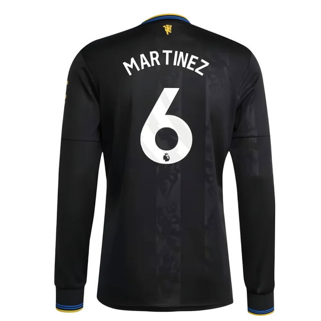 Man Utd 2025-20 Third Football Shirt with Martinez Printing L M S