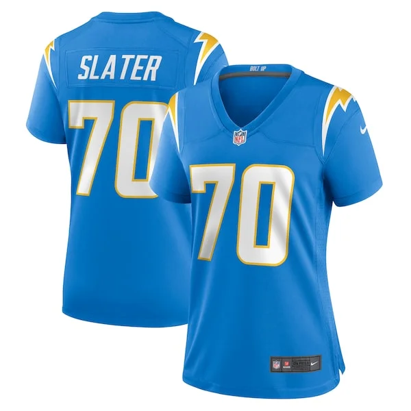 None Rashawn Slater Game Jersey - Blue | NFL Player Jersey | NFL Footb