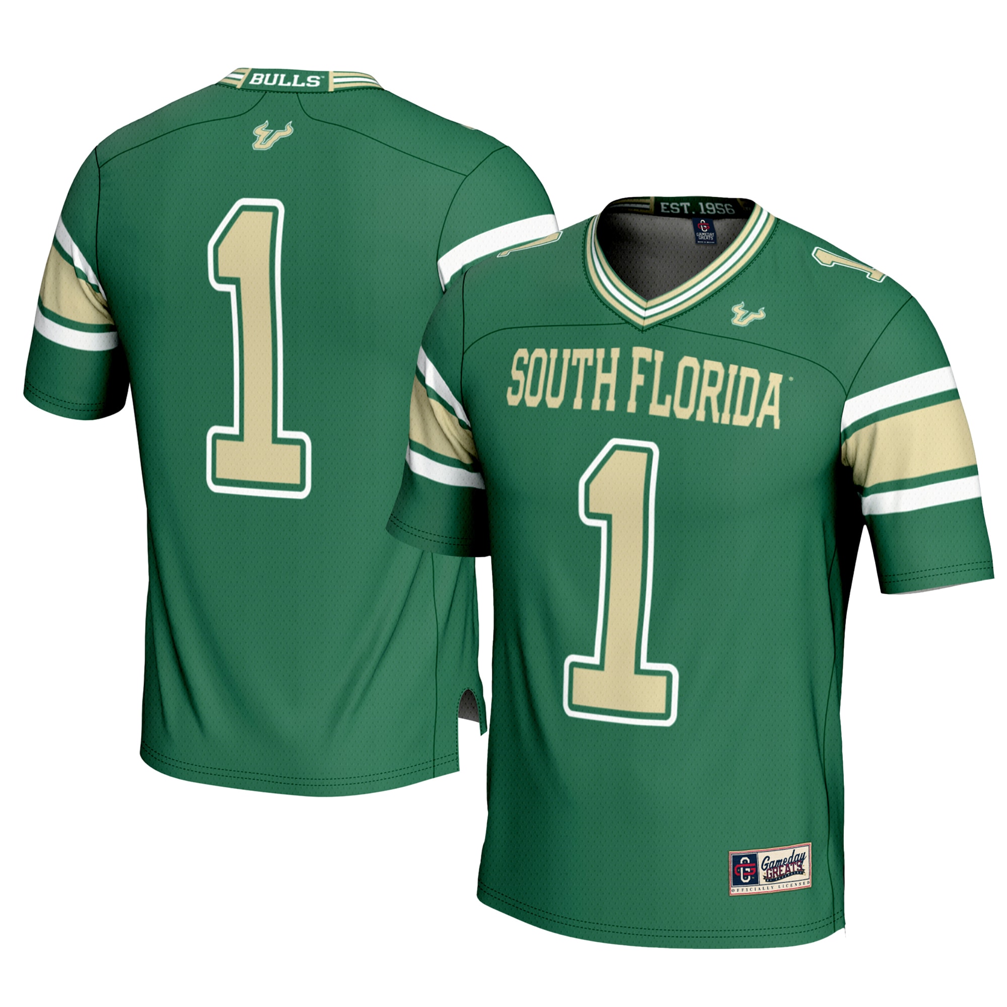 #1 South Florida Bulls GameDay Greats Youth 26/27 Football Jersey - Green