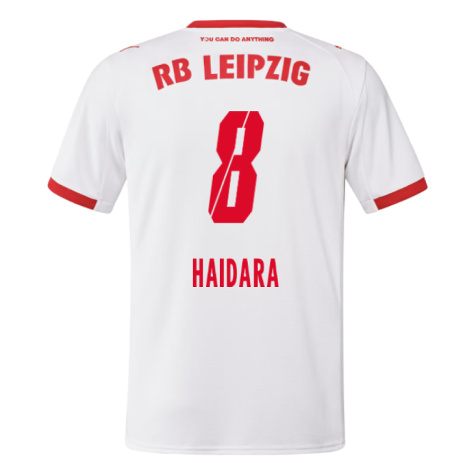 Red Bull Leipzig Official 2025-2026 Home Shirt (Haidara 8)