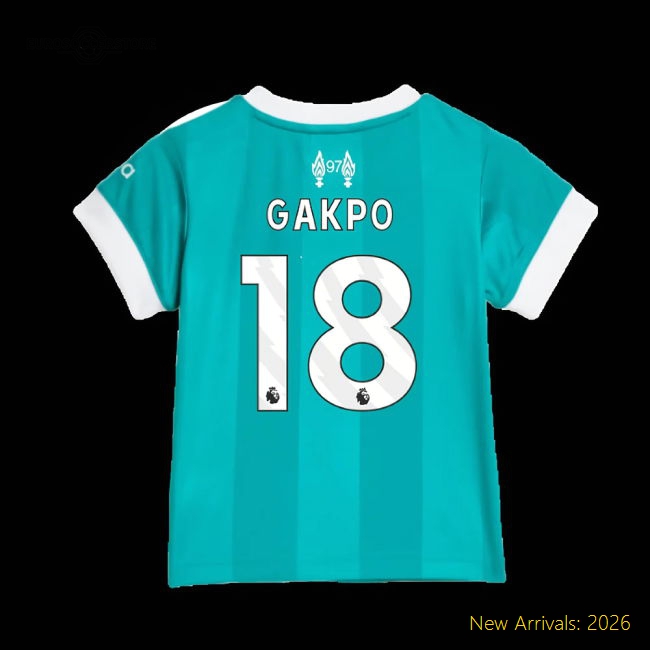 Gentle Liverpool Mini Gakpo Jersey 2025-2026 Soft-touch