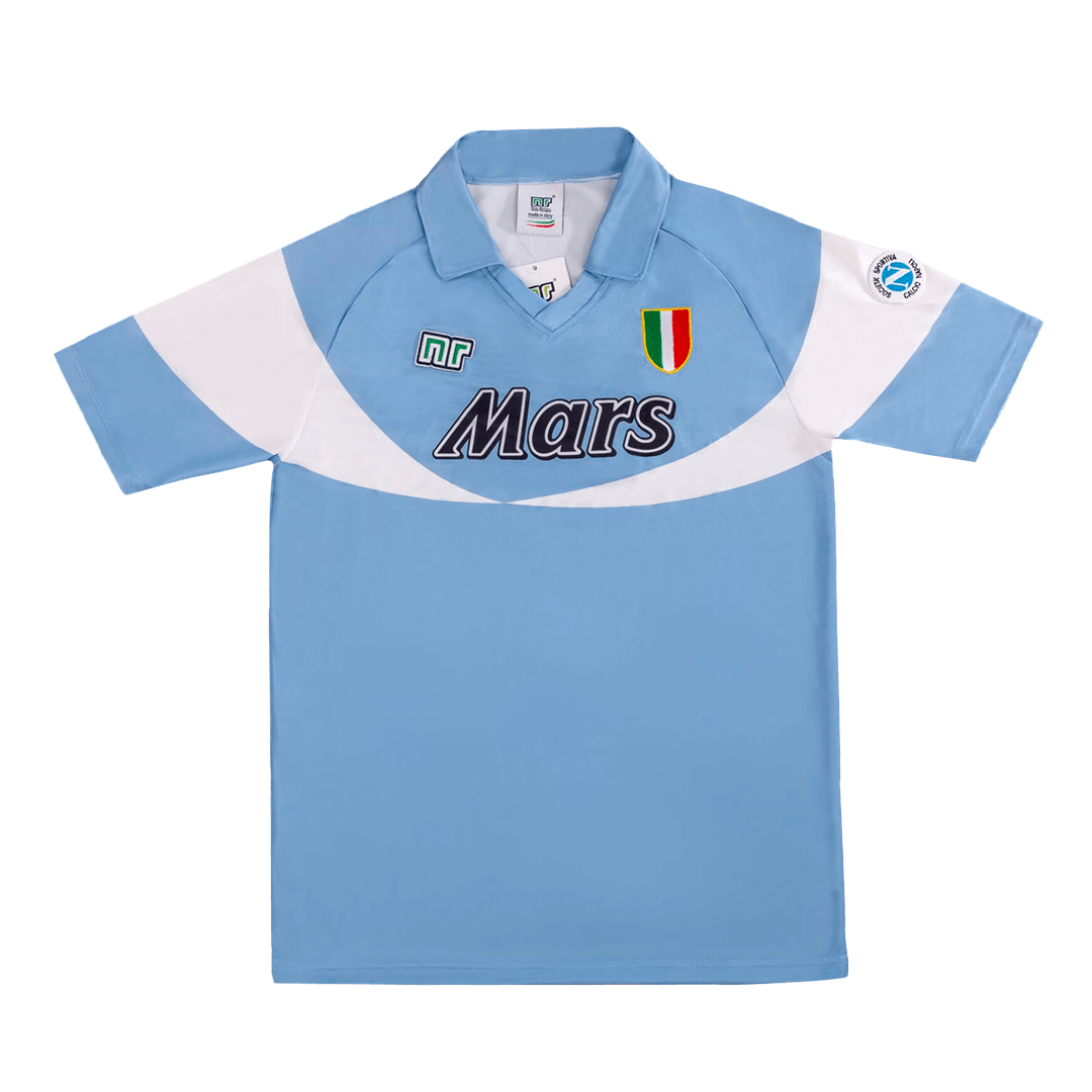 Retro 1990/91 Napoli Home  Soccer Jersey Authentic Kit