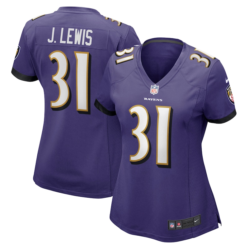 None Jamal Lewis Baltimore Ravens Sleek Authentic Jersey for NFL Fans