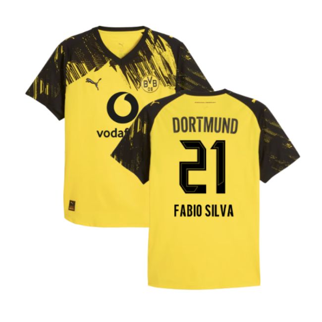 Borussia Dortmund 2024-25 Home Fan Version For Adults Silva Game