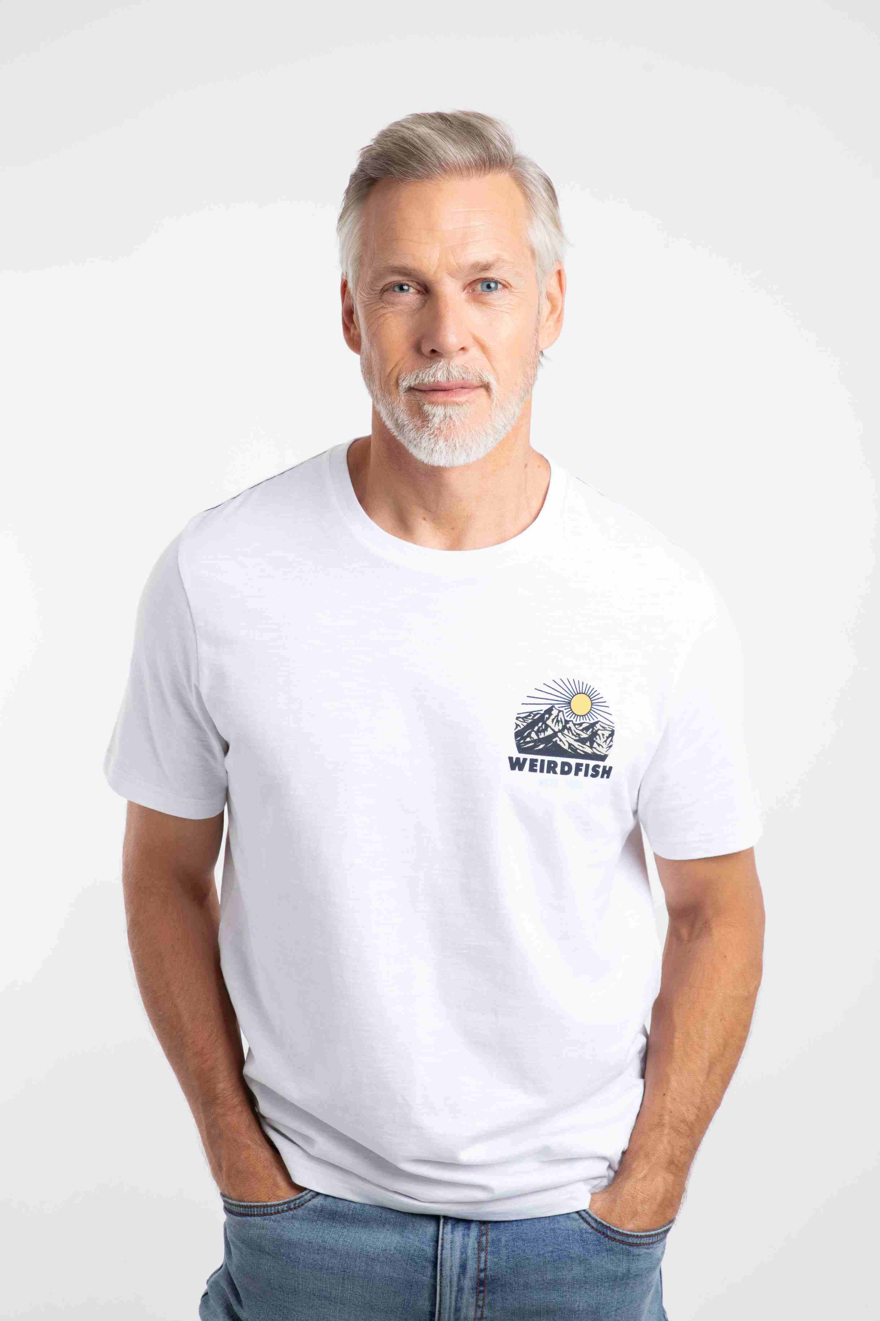 Lake District Back Print Graphic T-Shirt White