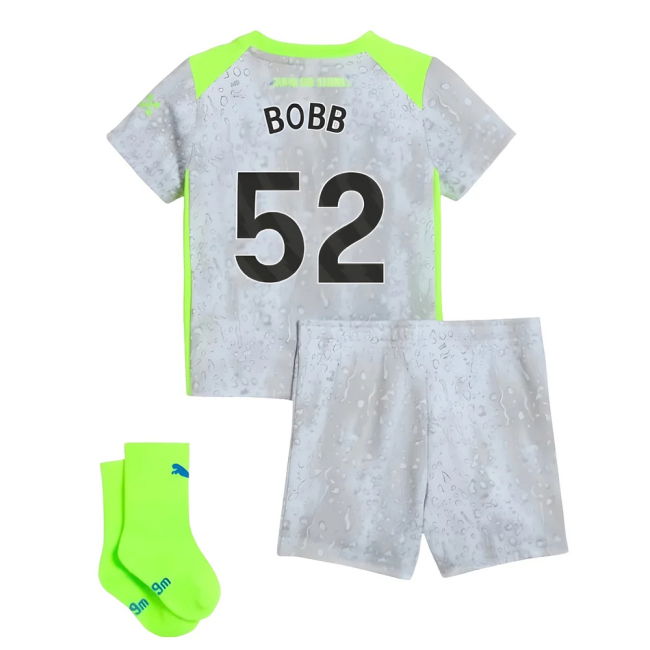match worn 2025-2026 Man City Third Baby Kit (Bobb 52)