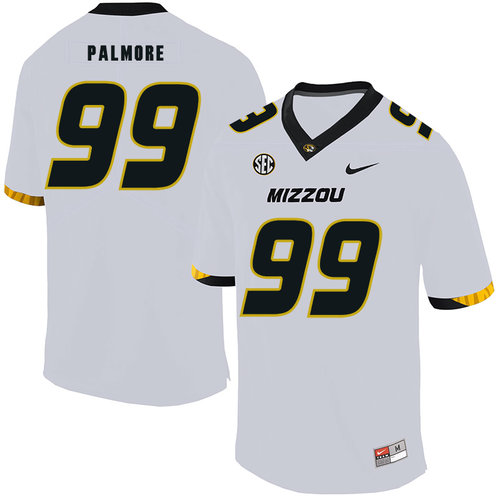 Men's None White 2024 team authorized Walter Palmore #99 stitched
