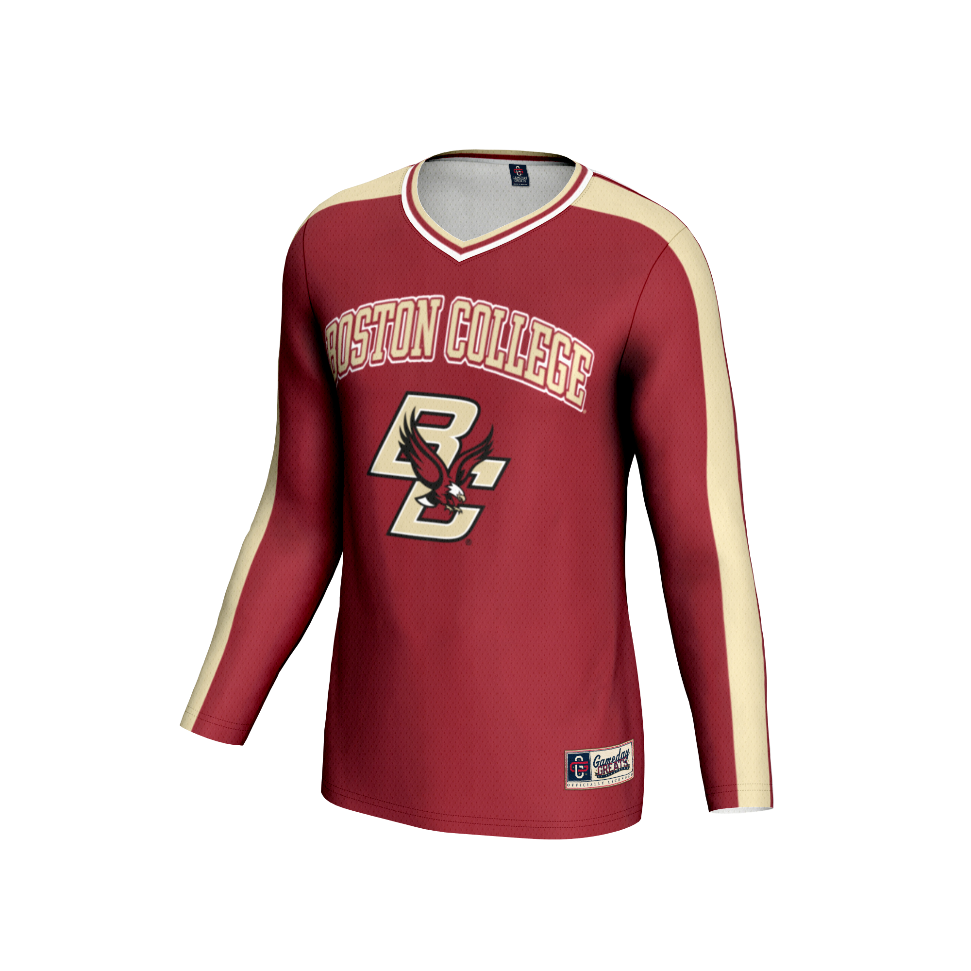 [DDG] Boston College Eagles GameDay Greats Unisex Women's Volleyball Lightweight Fashion Jersey - Maroon