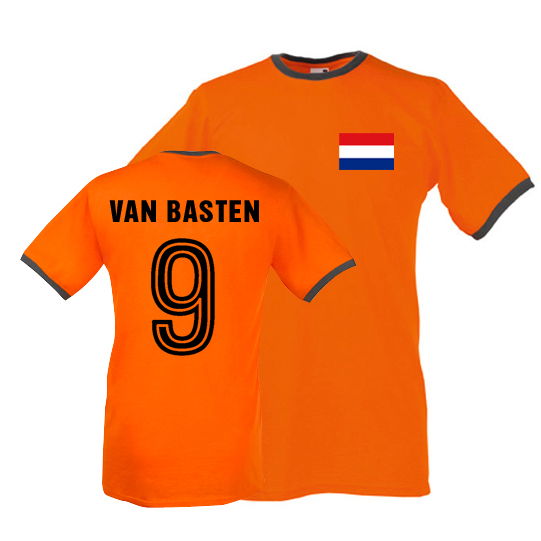 Marco Van Basten Holland Ringer Tee (Orange) Performance