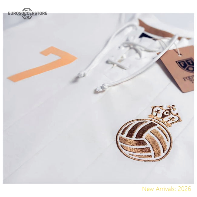 Premium Authentic Madrid Retro Shirt With Laces La Corona